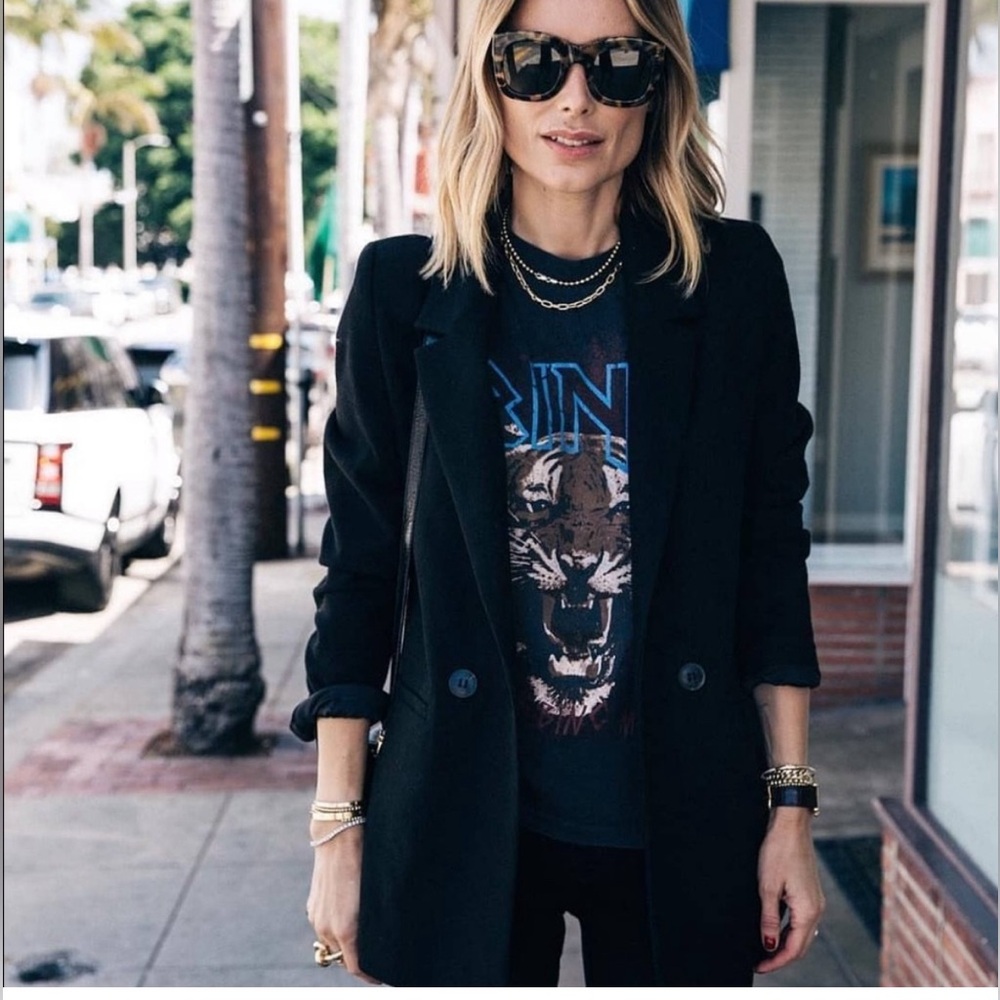 Anime Bing-MADELEINE blazer-Black, Small